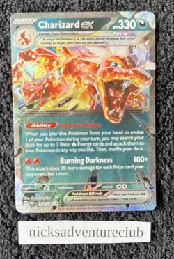 Charizard ex – 054/091 – Paldean Fates Pokemon Card (Pack Fresh) - Image 1