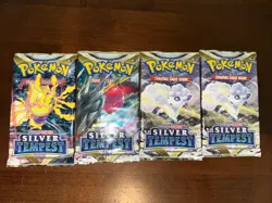 Silver Tempest Booster Pack x 4 Pokemon Card TCG Factory Sealed - Image 1