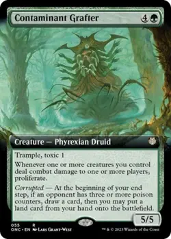 MTG English Contaminant Grafter (Extended Art) NM Normal - Image 1