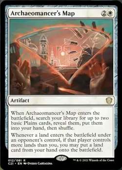 MTG English Archaeomancer's Map NM Normal Commander 2021 Strixhaven - Image 1