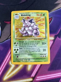 Nidoking - 11/102 - Pokemon Base Set Unlimited Holo Rare Card WOTC HP - Image 1