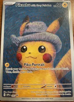 Pikachu with Grey Felt Hat 085 Sv: Scarlet & Violet Promo Cards Regular - Image 1