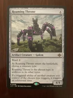 Roaming Throne the Lost Caverns of Ixalan Regular Rare Card NM Condition - Image 1