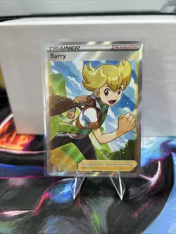 Pokemon TCG Barry Brilliant Stars Holo Ultra Rare Card 167/172 - Image 1