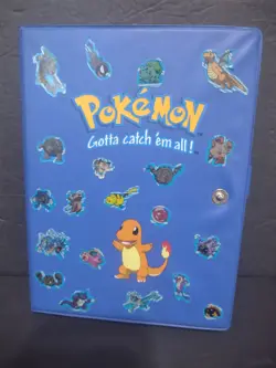 Lot 110+ Vtg Pokemon Binder w/ 1999 2000 T.V. Animation Cards Arbok Poliwrath B4 - Image 1