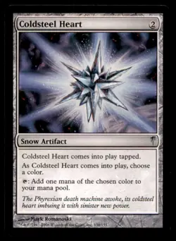 Coldsteel Heart LP Light Play Coldsnap MTG [9799] - Image 1
