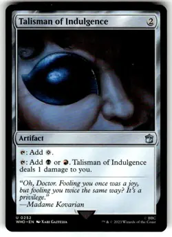 Talisman of Indulgence Universes Beyond: Doctor Who Regular MTG NM - Image 1