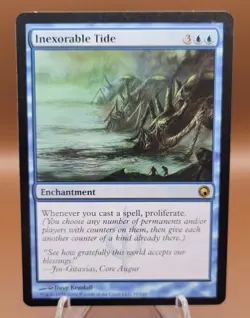 Inexorable Tide x1 MTG Scars of Mirrodin Magic Light Play LP English - Image 1