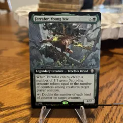 Ferrafor, Young Yew (Extended Art) Commander: Lorwyn Eclipsed Regular MTG - Image 1