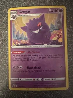 Pokemon Gengar SWSH052 Sword & Shield Promo Holo Card Stage 2 110 HP English - Image 1