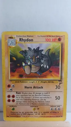 Rhydon [HP] - Pokemon TCG Base Set 2 59/130 [Uncommon] - Image 1