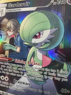 Pokemon TCG Gardevoir TG05/TG30 Holo Trainer Gallery Crazy Holo Bleed Error NM - Image 2