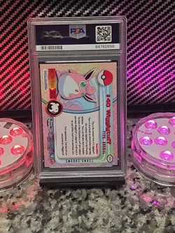 Wigglytuff *TEKNO* 2000 Pokemon Topps Chrome TV #40 PSA 8 NM-MT RARE POP 6 🔥🔥 - Image 5