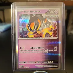 Iron Boulder 46/131 Pokemon TCG Prismatic Evolutions Holo Foil Rare PACK FRESH - Image 2