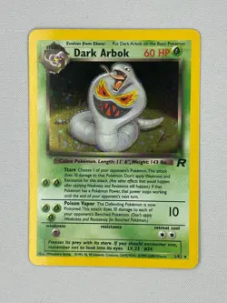 Team Rocket Pokemon TCG Dark Arbok Holo Rare 2/82 NM/LP - Image 1