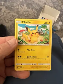 Pokemon TCG Pikachu 30/111 SM Crimson Invasion Regular Common NM - Image 2