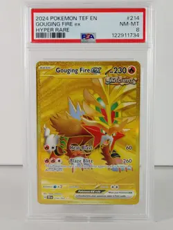 Gouging Fire ex - POKEMON - Temporal Forces - #214 - Hyper Rare - PSA 8 - Image 1