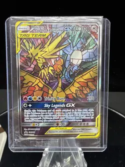 Sealed Pokemon TCG Moltres Zapdos Articuno GX SM210 Stained Glass Promos Holo - Image 1
