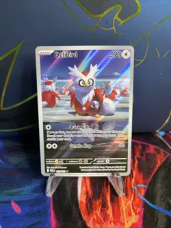 Pokemon TCG Mega Evolutions Delibird Illustration Rare IR #152/132 - Image 1