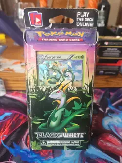 Pokemon Black And White Green Tornado Theme Deck. Serperior Diamond Holo. - Image 1