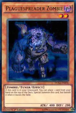 Plaguespreader Zombie-Ultra Rare - 1st Edition - DUSA-EN076 - Duelist Saga - NM - Image 1