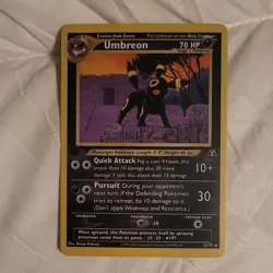 Pokemon Umbreon Neo Discovery 32/75 70 HP English 2001 TCG Card Stock Card - Image 1