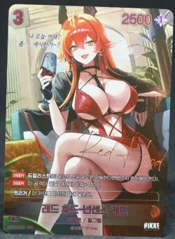 Nikke Nivel Arena Red Hood BT02-003 SPR JAPANESE Holo Foil Anime Trading Card - Image 1