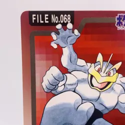 Pokemon Cards Bandai Carddass Machamp File No.068 1997 EX+ Japanese h22 - Image 2