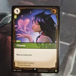 Riftbound Charm Ahri Card OGN 043/298 English League of Legends - Image 1