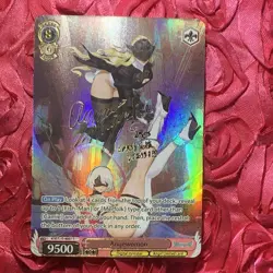 Yorha No.2 Type B Nier: Automata + ANGEWOMON Angel ACG Waifu Holo Anime Card - Image 1