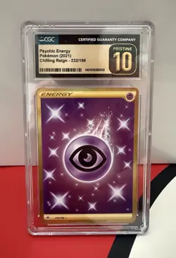 Pokemon Collector Item Gold Holographic Psychic Card Graded CGC PRISTINE 10 - Image 1