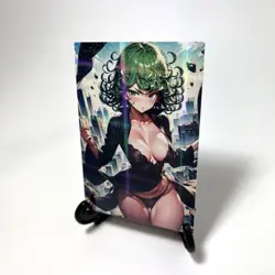 One-Punch Man Tatsumaki Sexy Anime Waifu Girl Doujin Lewd Goddess Story Art Card - Image 2