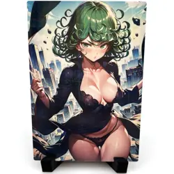 One-Punch Man Tatsumaki Sexy Anime Waifu Girl Doujin Lewd Goddess Story Art Card - Image 3