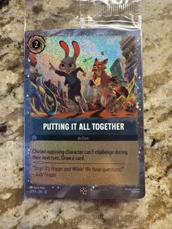 Lorcana Putting It All Together Disney Zootopia 2 Movie Promo Card SEALED - Image 1