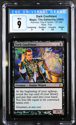 DARK CONFIDANT Ravnica Foil Rare CGC 9 MTG [Nostalgium] - Image 1