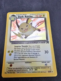 ⚡ Pokemon TCG Dark Raichu 83/82 - Holo Card - Team Rocket - Near Mint (NM) ⚡ - Image 2