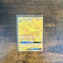 Pokemon Solgaleo GX Gold Secret Rare Ultra Prism Holo Card 173/156 GX 2018 - Image 3