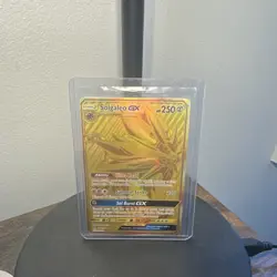 Pokemon Solgaleo GX Gold Secret Rare Ultra Prism Holo Card 173/156 GX 2018 - Image 5