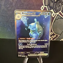 Pokemon Blastoise ex 200/165 Scarlet & Violet 151 Full Art Holo SIR - Image 1