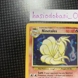 Pokemon TCG Ninetales 12/102 Base Set Holo Rare Unlimited LP Condition - Image 2