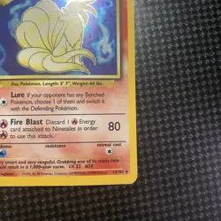 Pokemon TCG Ninetales 12/102 Base Set Holo Rare Unlimited LP Condition - Image 4