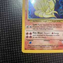Pokemon TCG Ninetales 12/102 Base Set Holo Rare Unlimited LP Condition - Image 5