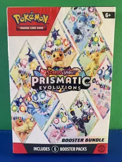 Pokemon TCG Prismatic Evolutions Booster Bundle - 6 Packs - SEALED - Image 1