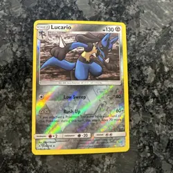 Pokemon TCG Unbroken Bonds 126/214 Lucario Reverse Holo Rare - Image 1