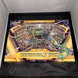 2015 Pokemon Rayquaza-EX Box - 4 SEALED XY Packs - Phantom Forces Roaring Skies - Image 2