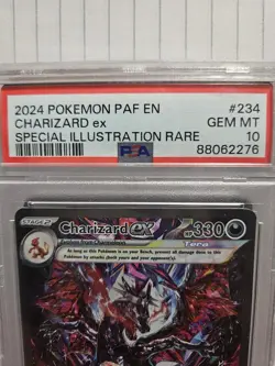 Pokemon PAF Charizard ex #234 Special Illustration Rare Tera PSA 8/9/10 Lot - Image 1