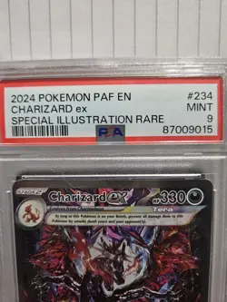Pokemon PAF Charizard ex #234 Special Illustration Rare Tera PSA 8/9/10 Lot - Image 2