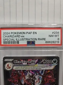 Pokemon PAF Charizard ex #234 Special Illustration Rare Tera PSA 8/9/10 Lot - Image 3