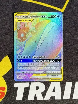 Magikarp & Wailord GX 183/181 SECRET RARE Team up Pokemon Sun & Moon TCG - Image 1