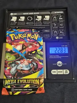 (HEAVY) 22.83g ! Pokemon TCG Mega Evolution Booster Pack (SEALED) (11/9D) - Image 1